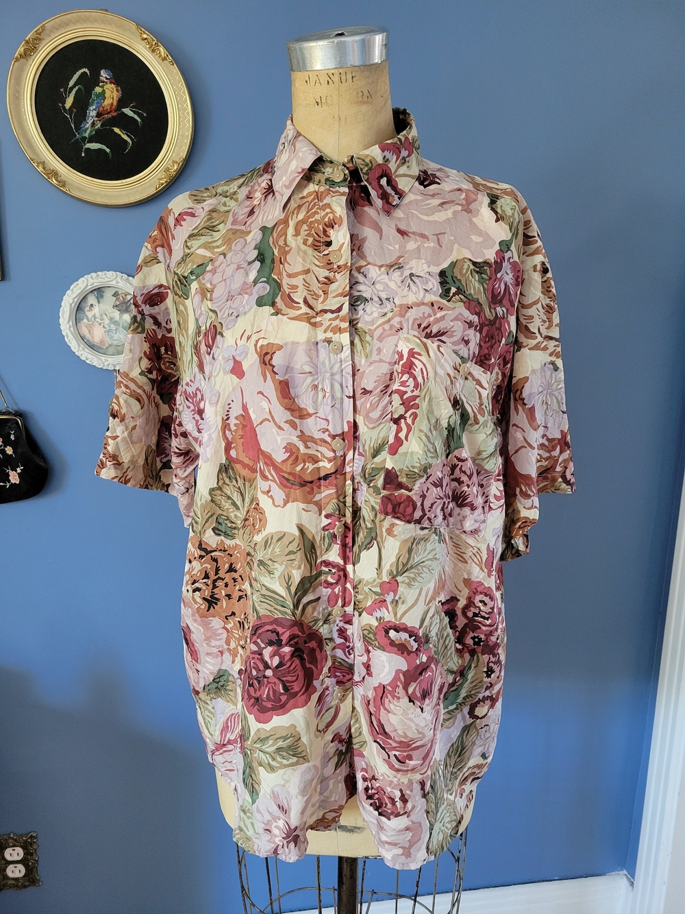 Early 90's Silk Blouse